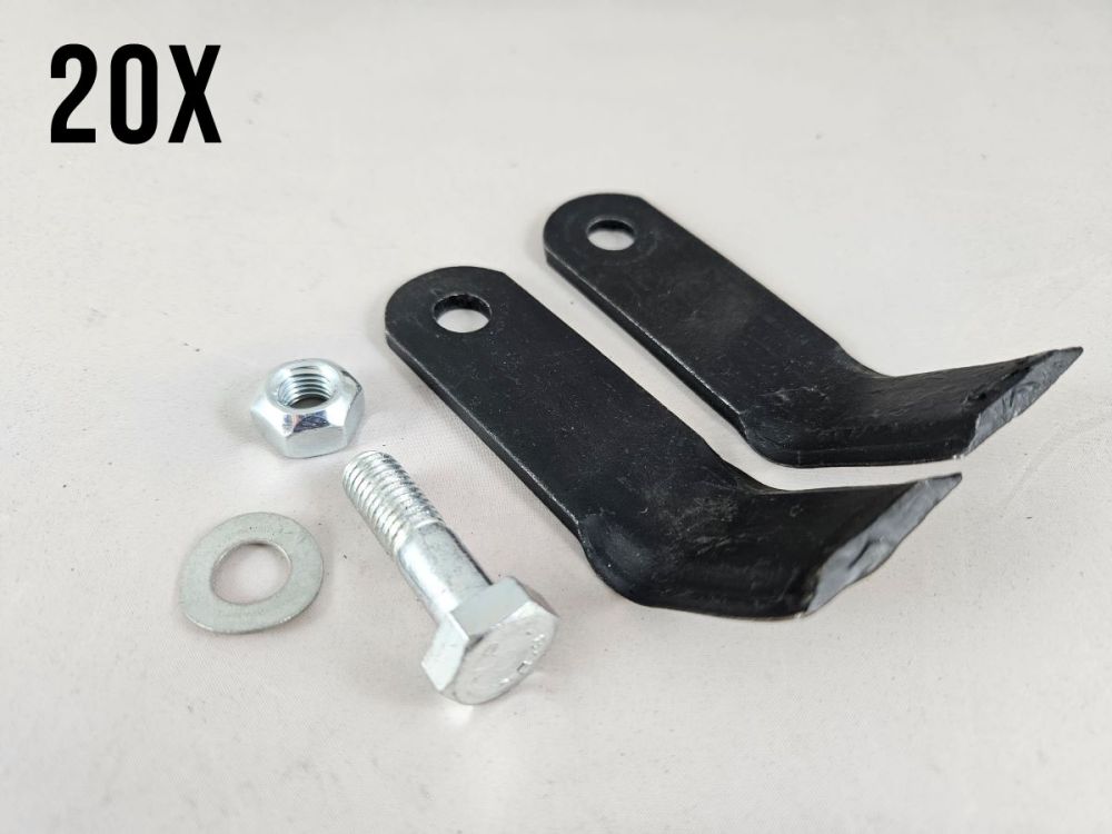 Schlegelmesser Satz 20 Stück für AS Motor 700 SM E11735 E11277 Ersatzmesser